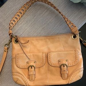 Coach cross body leather purse